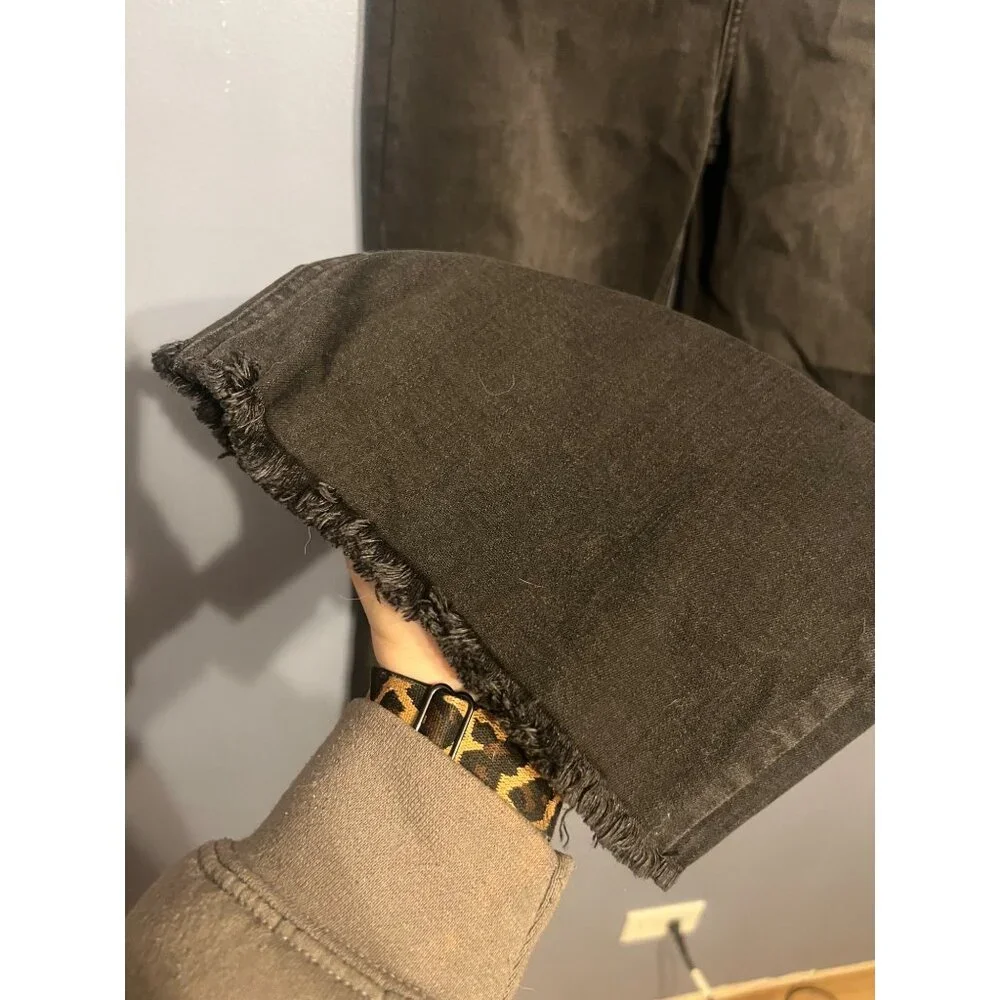 Women’s Cello Jeans High Rise Skinny Flare Black Jeans Size 11, Button Fly‎